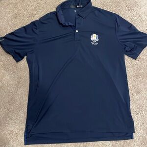 Ralph Lauren RLX golf polo. Size Large. Ryder Cup logo.